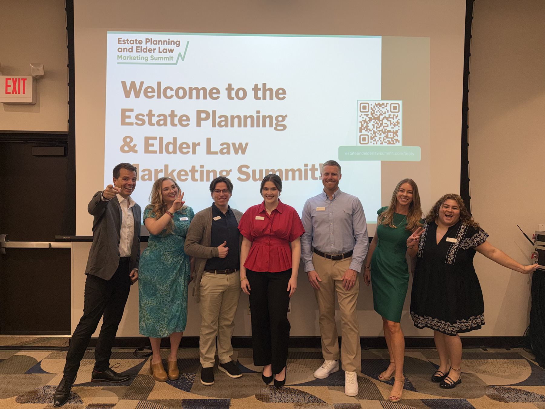 The Bambiz team on stage at the Estate Planning and Elder Law Marketing Summit