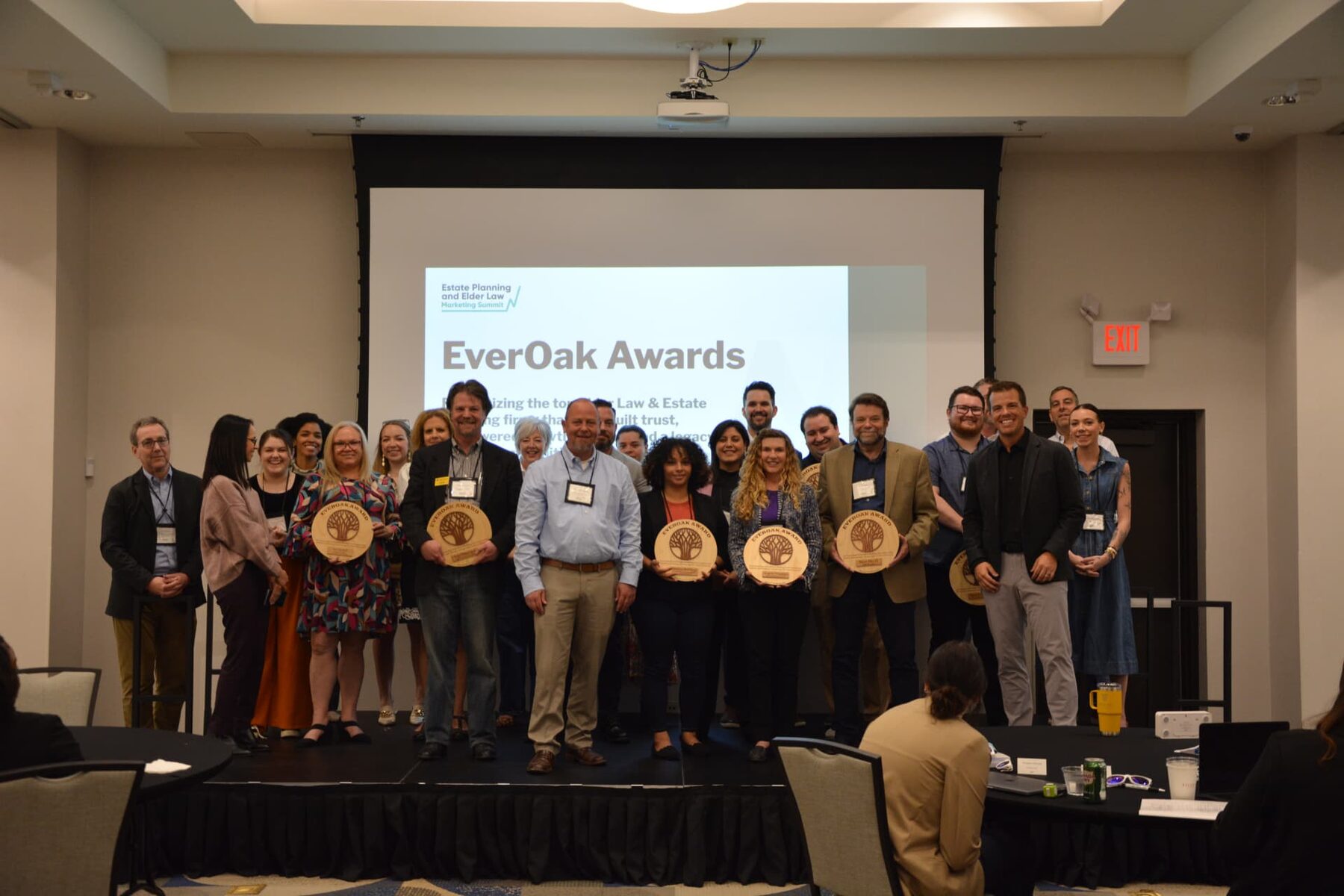 EverOak Awards recipients on stage at the Summit